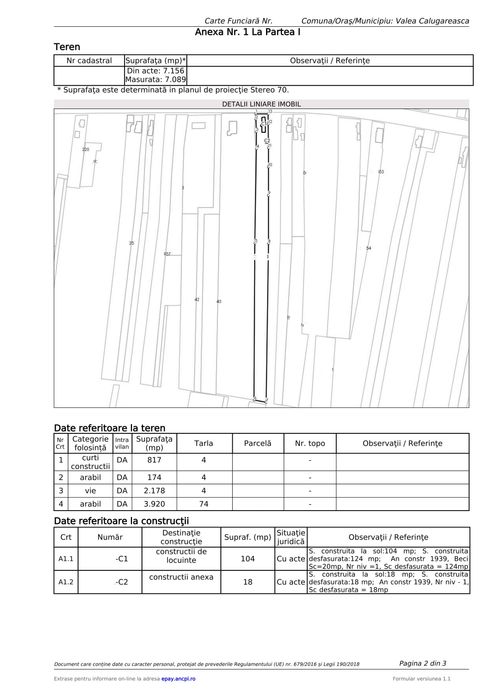 Deschidere 17,54m la DN1B/str. Mihai Viteazul, com.Valea Calugareasca