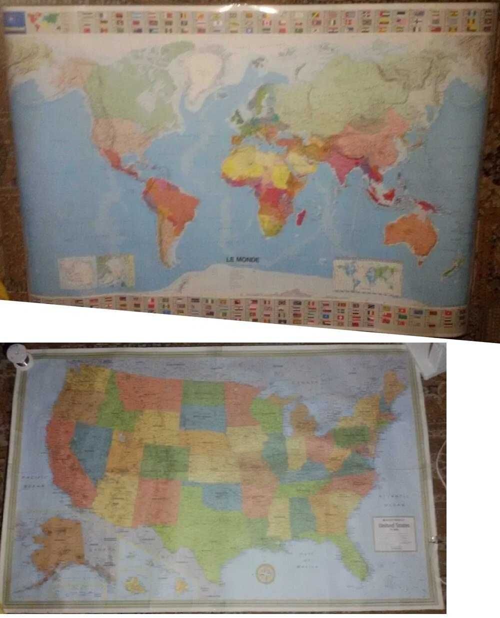 harta de perete, harti diverse, carti turism/geografie