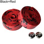 Ghidolina grip bicicleta cursiera negru-rosu