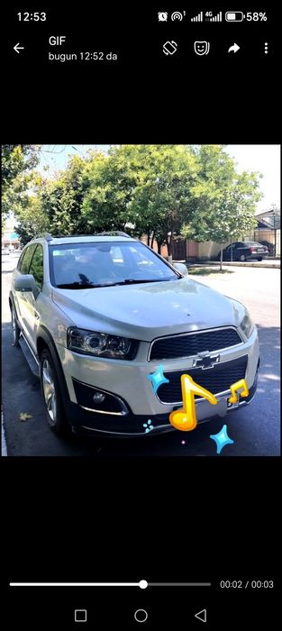 Captiva Ijaraga beriladi. 2.4mator yangi qilingan.