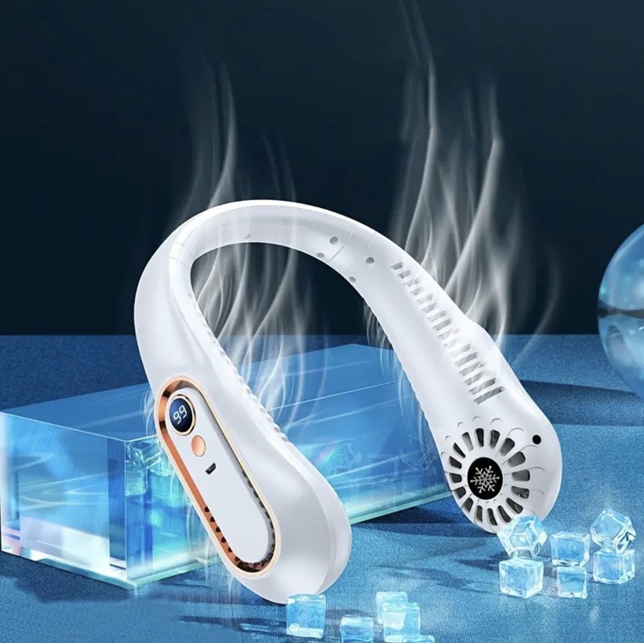 Преносим USB вентилатор за врат