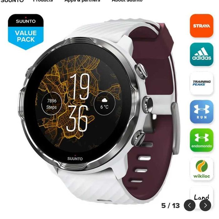 Ceas sport Suunto 7 smart gri antracit