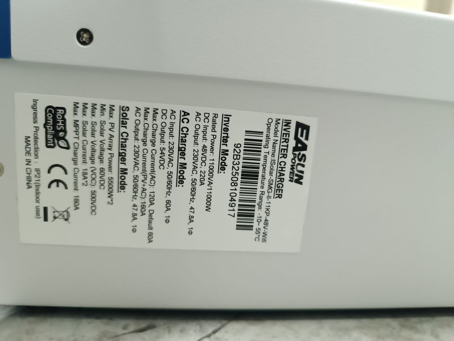 Хибриден Инвертор EaSun Power11kW SMG2 WiFi