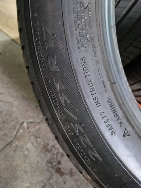 4 Michelin R17 225/55/ 
летни гуми  DOT4518