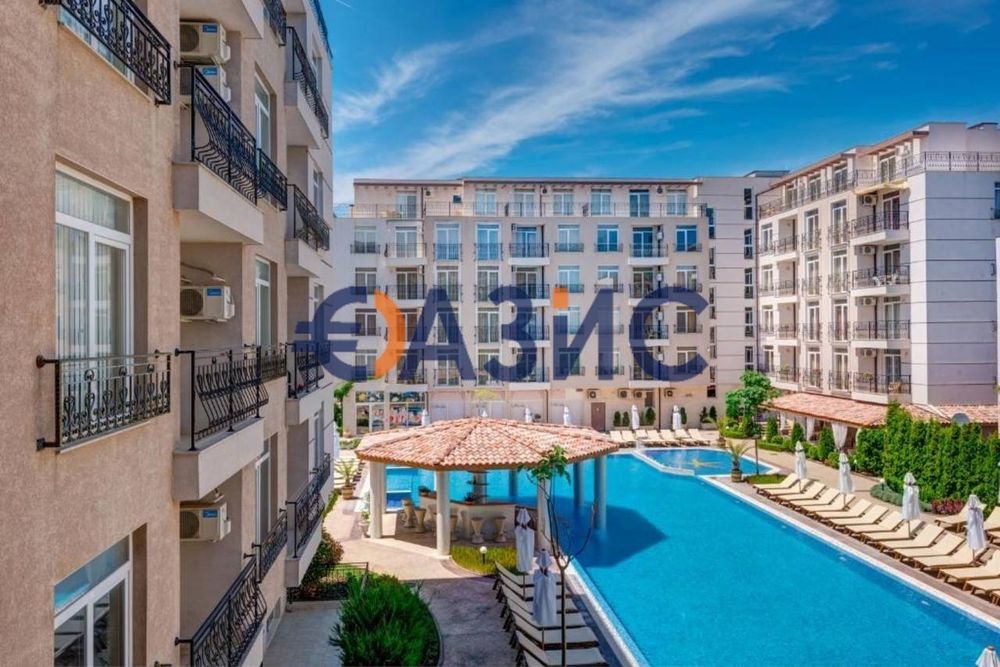 Двустаен апартамент в комплекс Dawn Park, 65 кв.м., Слънчев бряг, €92