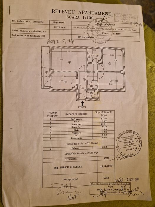 Apartament 3 camere decomandat parter pretabil spațiu birouri