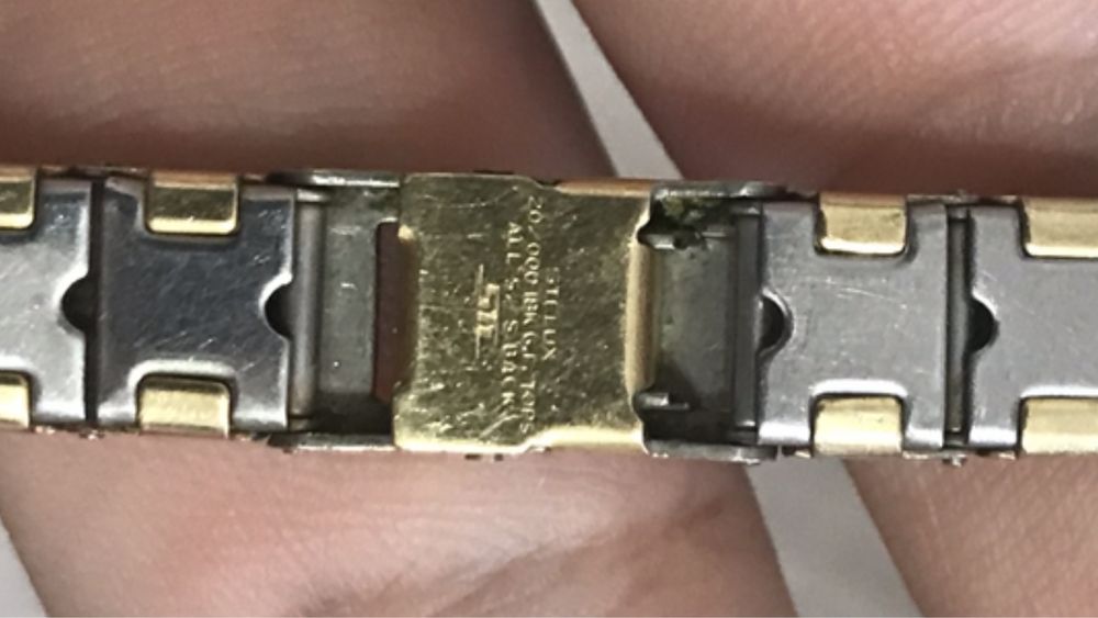 Bratara ceas seiko aur 18k gold filled ( aur umplut )