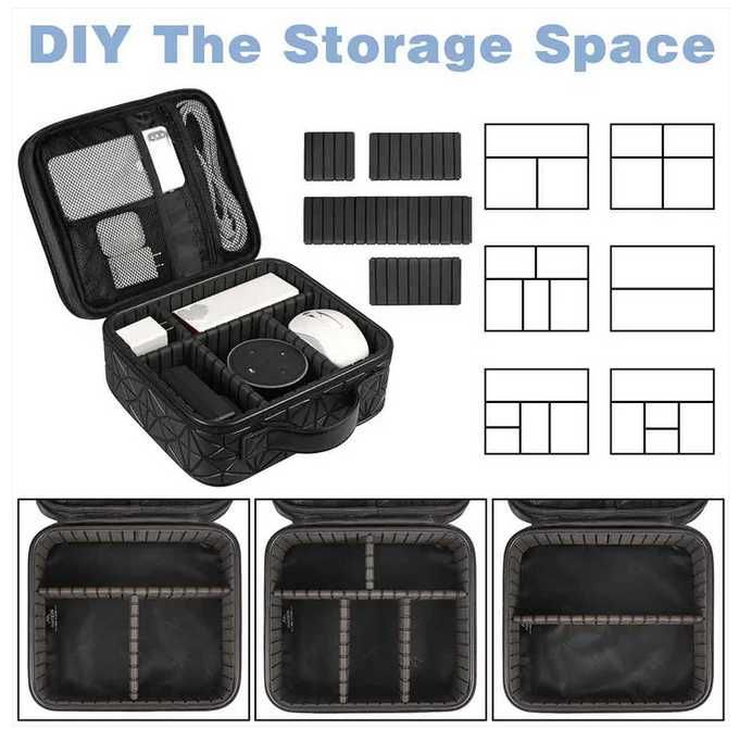 Geanta organizator cabluri Matein Shockproof, portabila