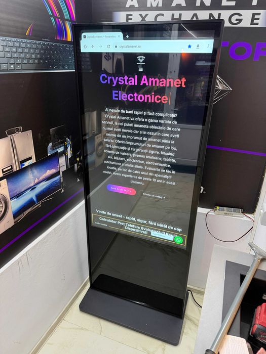 Totem Digital Interactiv 43" Vertical – Ecran Publicitar Touch / NOU