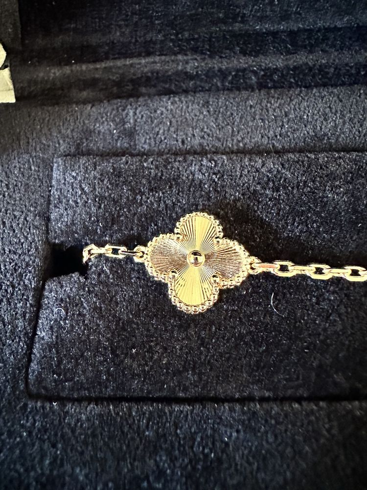 Van Cleef & Arpels Vintage Alhambra bracelet,5 motifs гривна rose gold
