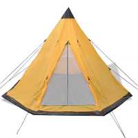 4-местна палатка, жълта