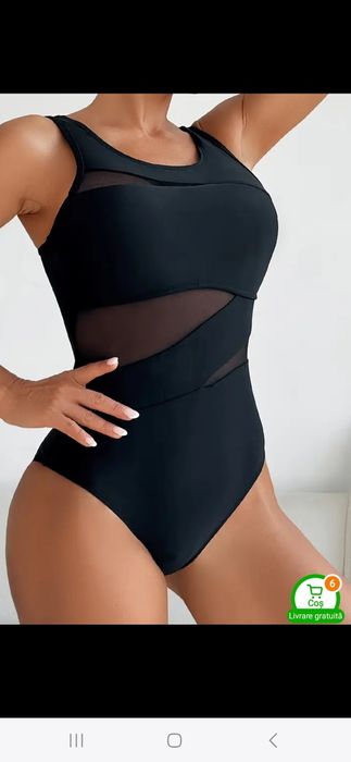 Costum de baie sexy mar 46 48 negru