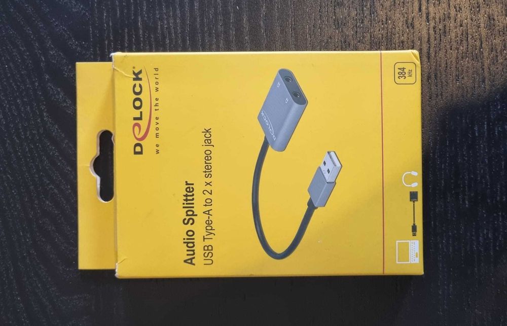 Adaptor audio Delock 66562 USB Type-A la 2 x Jack stereo 3.5 mm Nou