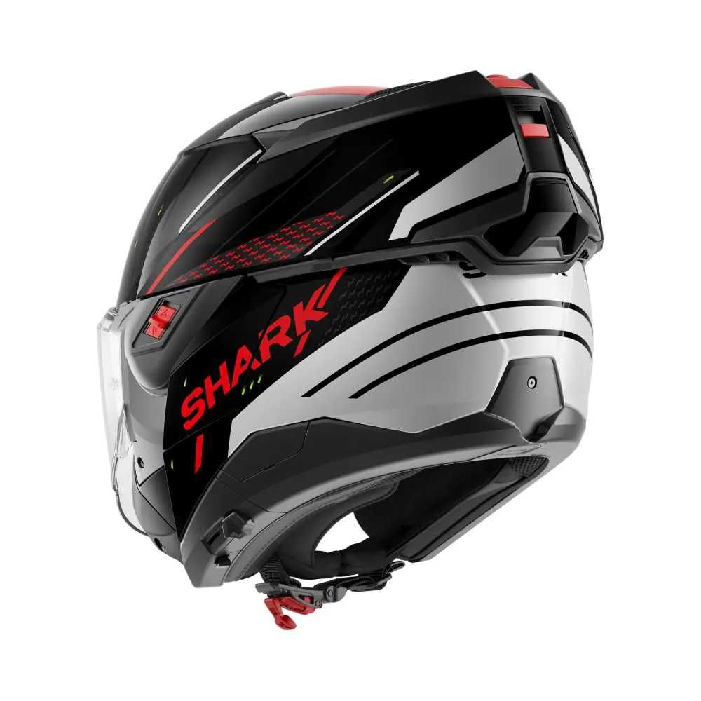 Каска Shark Oxo Rydger Black Silver Red