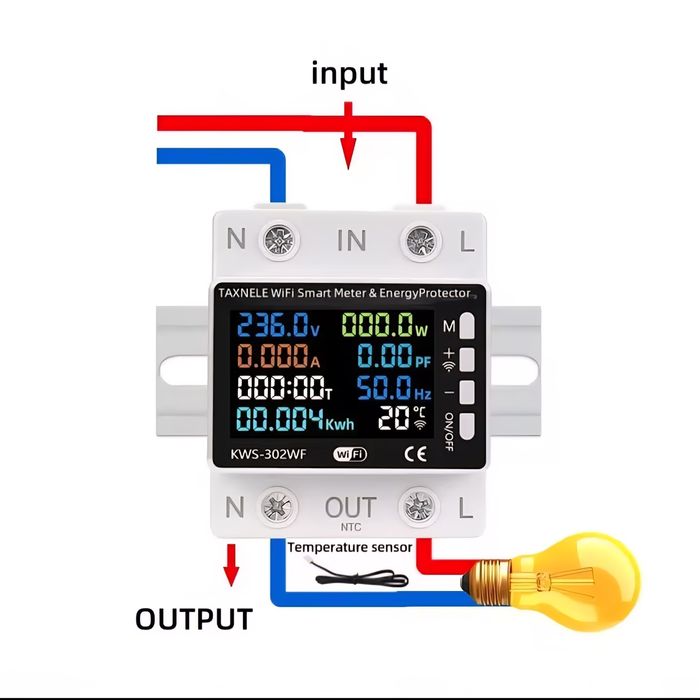 Contor de energie inteligent
63A Tuya WIFI
