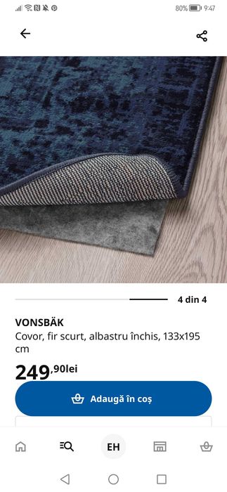 Covor IKEA folosit foarte puțin.
