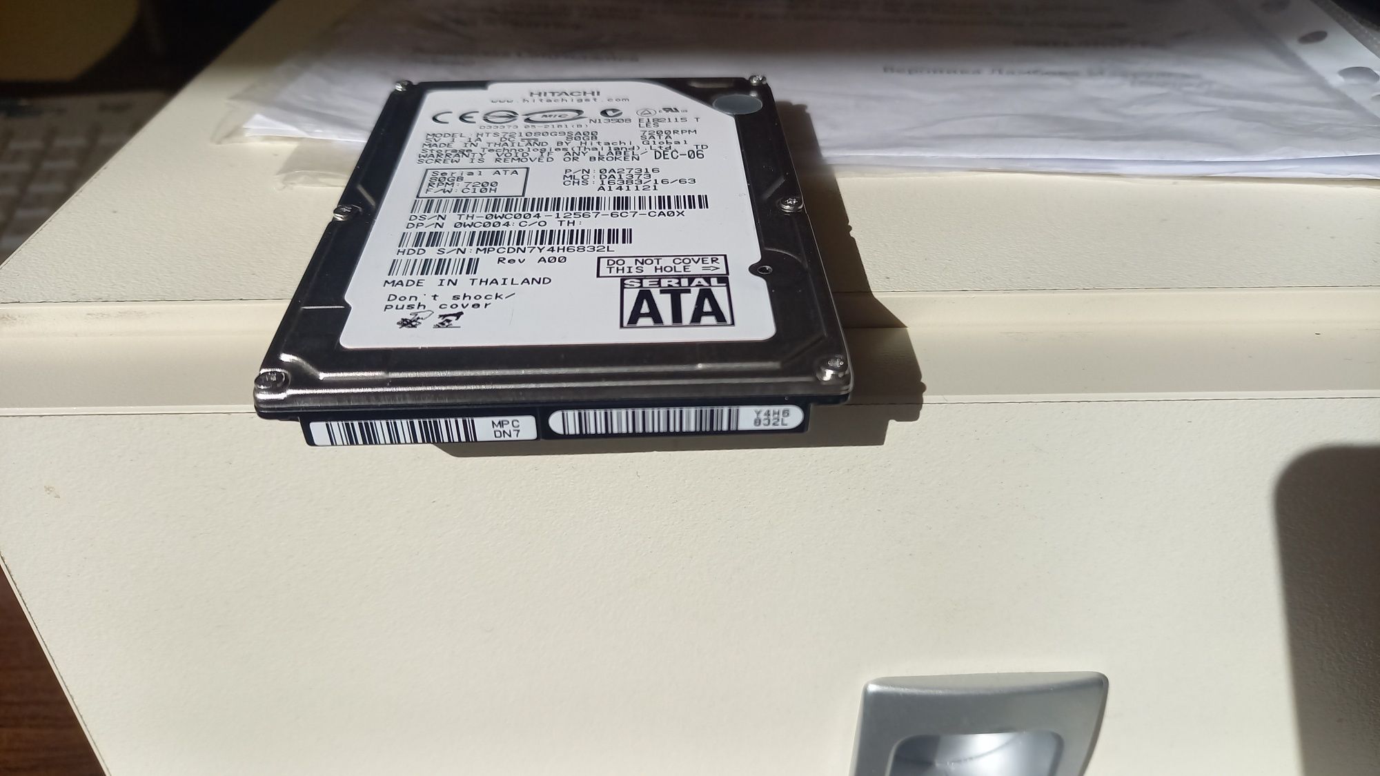 Hdd 80 gb hitachi