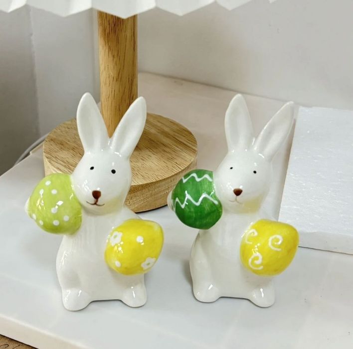 Керамические декоративные зайчики