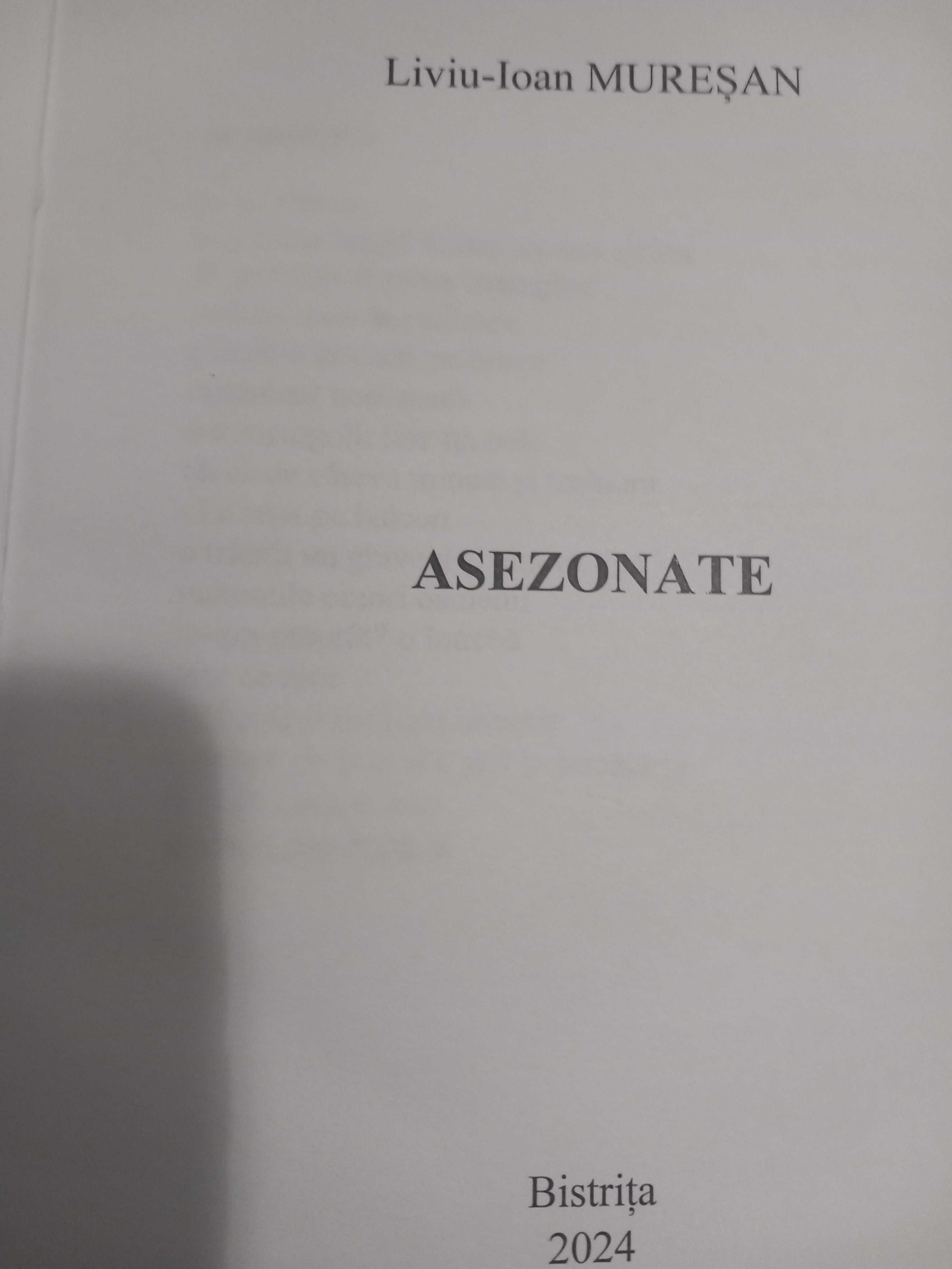 ASEZONATE - poezie contemporană - Liviu-Ioan Mureșan