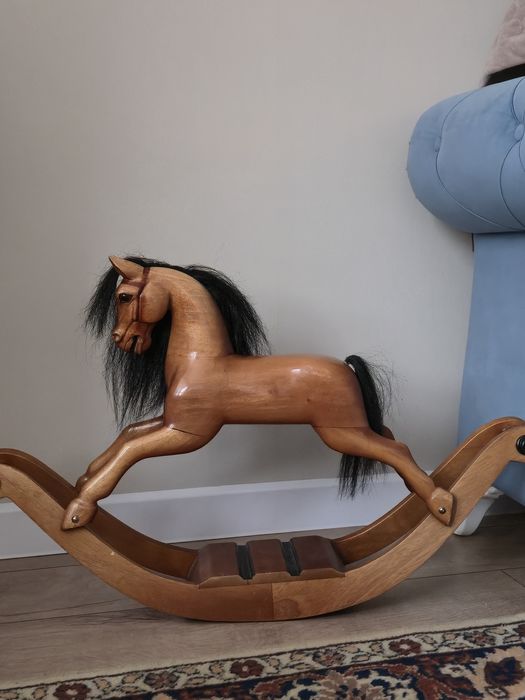 Лошадка детская деревянный конь ручной работы