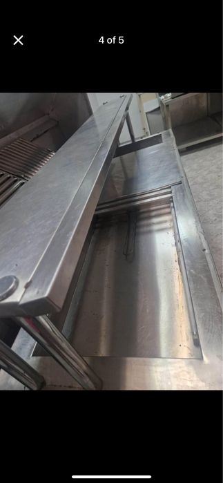 Топла, студена витрина за продажба на продукти в гастронорми, бенмарит