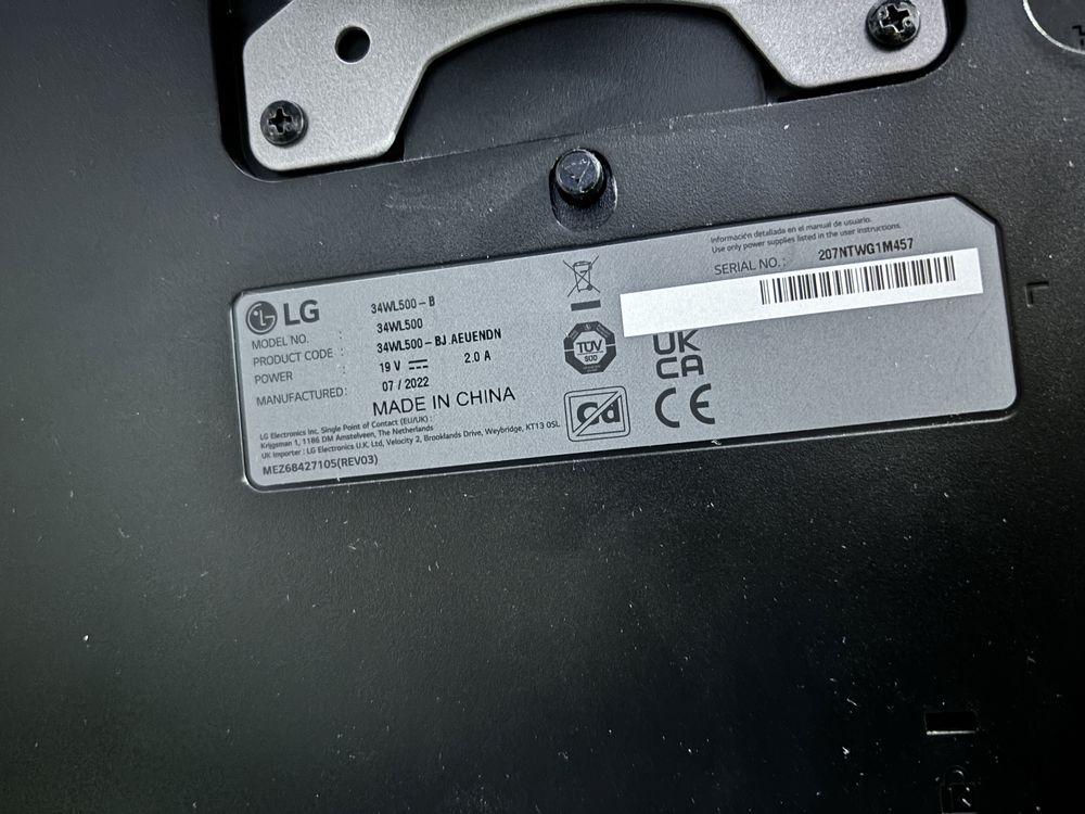 Monitor LED IPS LG 34WL500-B, 34", FreeSync, HDR10