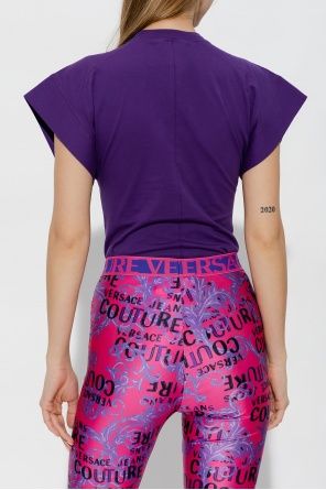 Дамско боди Versace Jeans Couture Purple Body With Logo- размер L