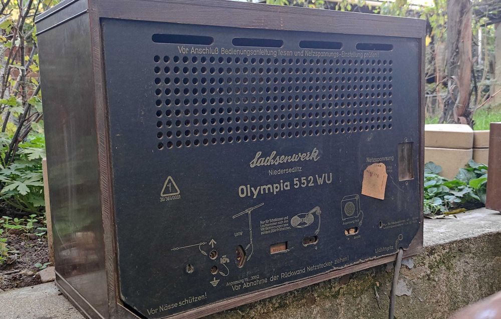 Ретро лампово радио олимпия olimpia 552 WU