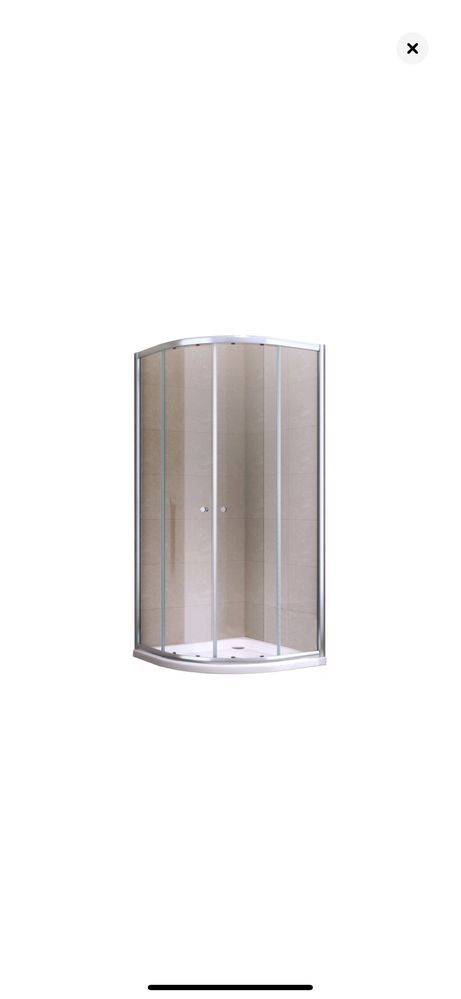 Cabina dus 100x100 semi rotunda,inaltime 1.90,grosimea sticlei 6mm