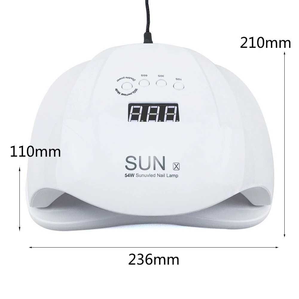 54W SUN UV LED лампа-печка за изпичане на маникюр-гел лак 36 диода
