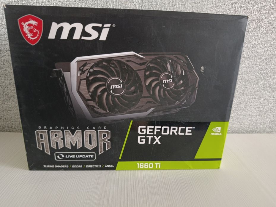 Продаю видеокарту msi geforce gtx 1660ti