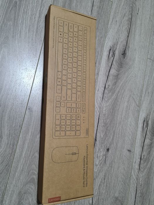 Kit tastatura + mouse Lenovo Gen2, nou, sigilat, wireless