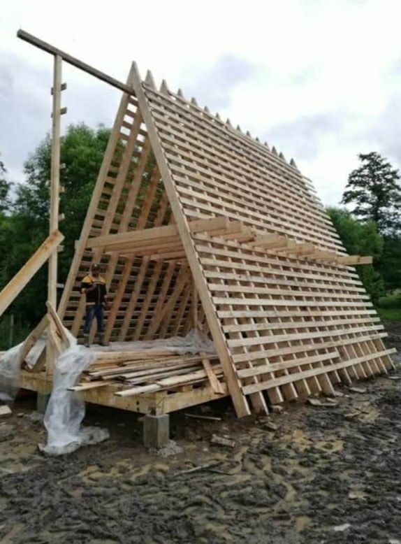 Vand  cabane  tip casă pe structura metalica8×5×3h