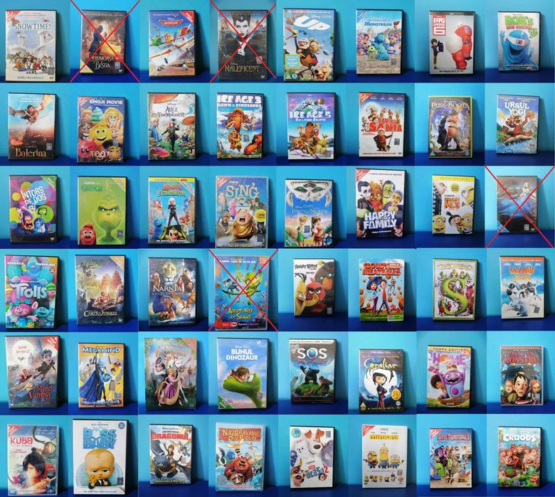 Peste 100 de Filme/Animatii format blu ray / DVD