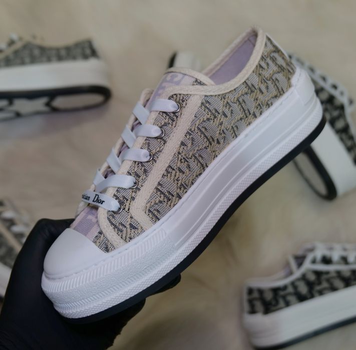 Дамски маратонки Dior Oblique (36-40) - Бежаво