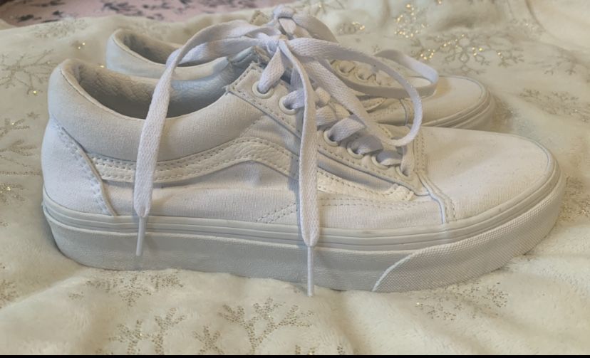 Pantof Vans albi mas 40