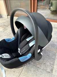 Scoica auto Cybex Aton M + baza isofix Deep Black