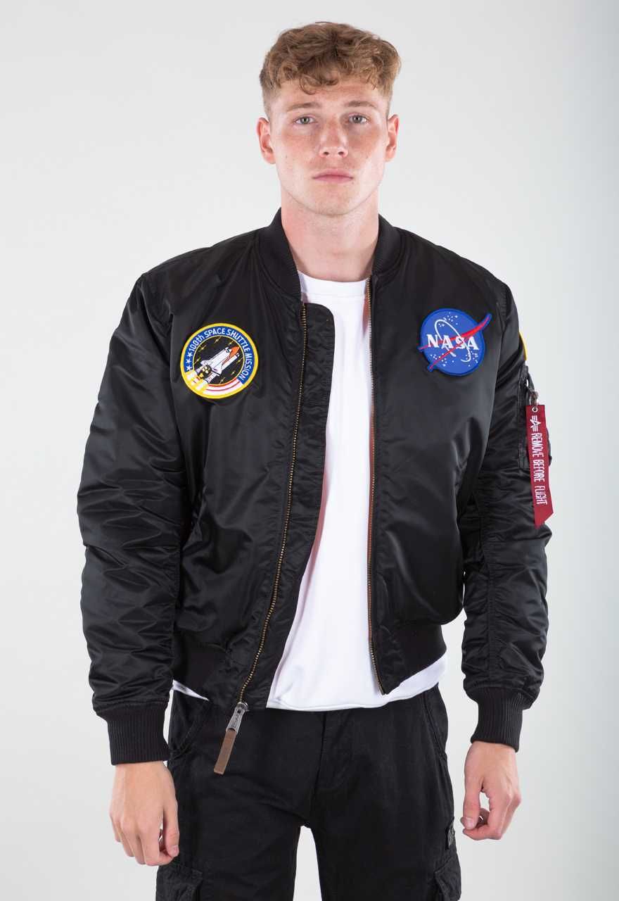 Alpha Industries MA-1 VF NASA Bomber ОРИГИНАЛНО мъжко бомър яке М и L