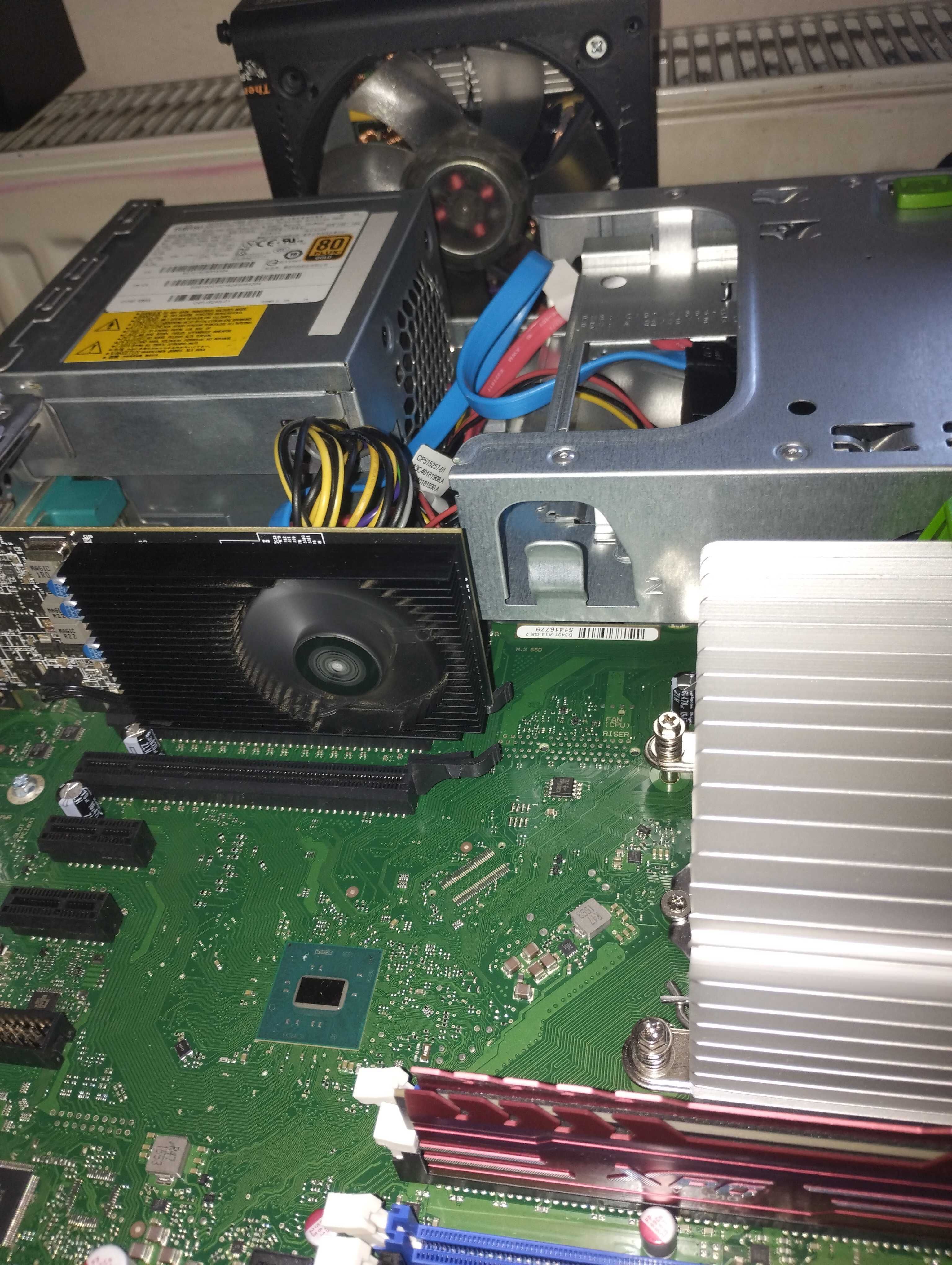 Calculator sff office/gaming, i7,video dedicată ddr5,monitor,16gb ddr4