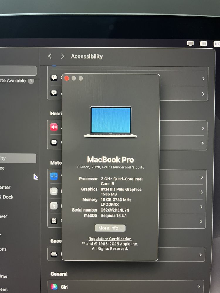 MacBook Pro 13” 2020 • Intel Core i5 1ТБ