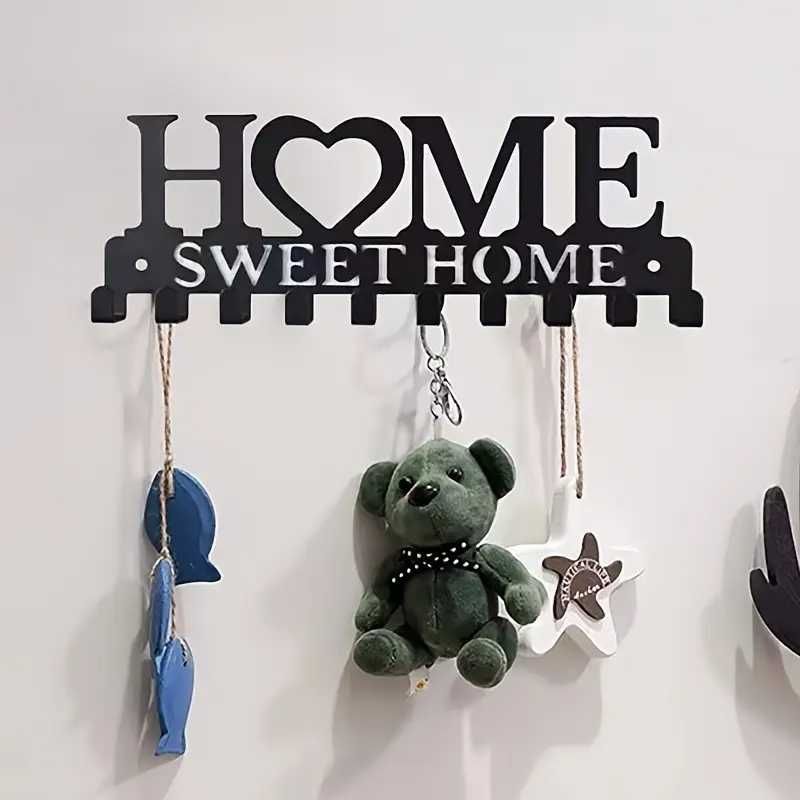 Suport chei Home Sweet Home, cuier 10 agatatoare