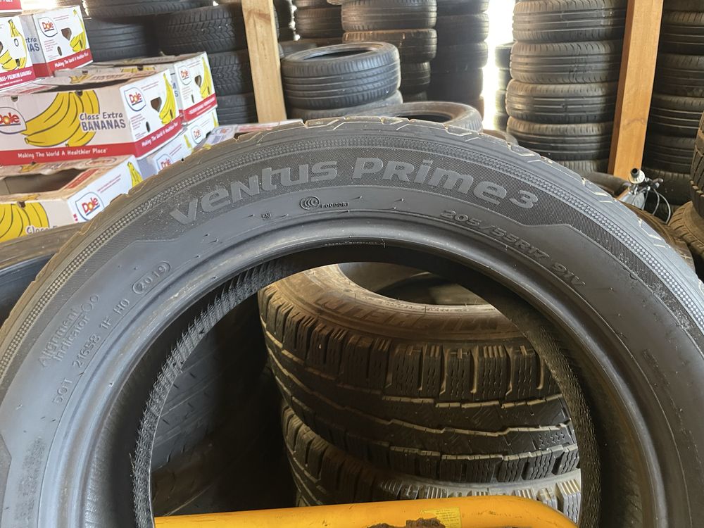 205/55/17 Hankook Ventus Prime 3, 7.5мм, ДОТ 2019, 4бр