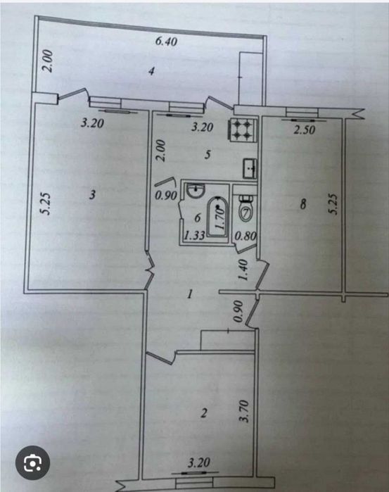 Продаётся 3 комнатная квартира Ттз 4 !