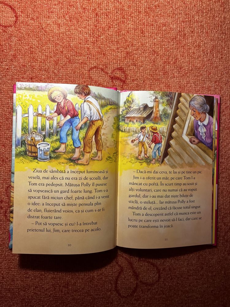 ,,Aventurile lui Tom Sawyer” , text adaptat pt copii