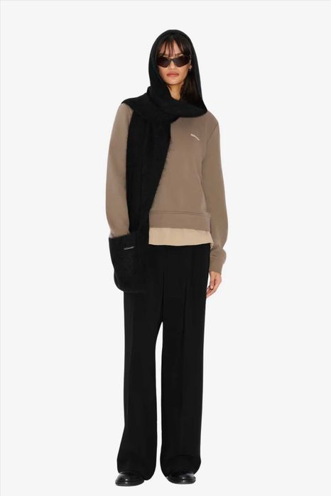 Holzweiler,  Fular cu glugă Fluffy Hood,  Unisex, Negru