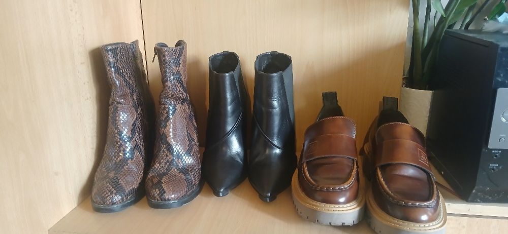 Боти и обувки естествена кожа
