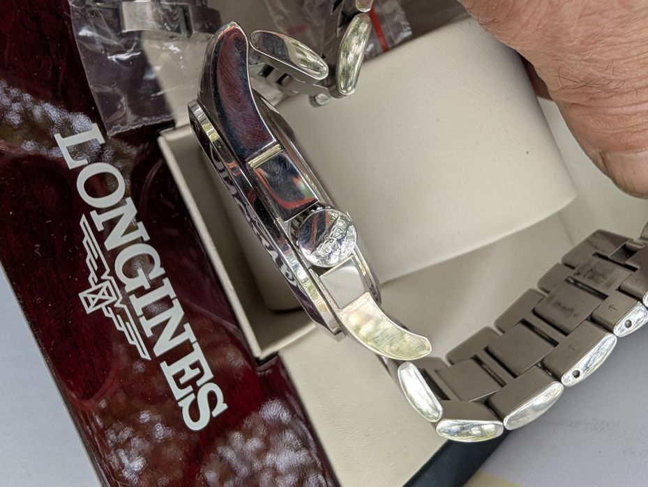 Longines 43mm без коронката с кутия и документи ку