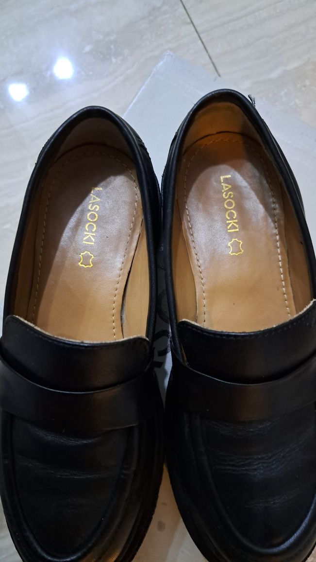 Papuci/ loafers Lasoki piele naturală