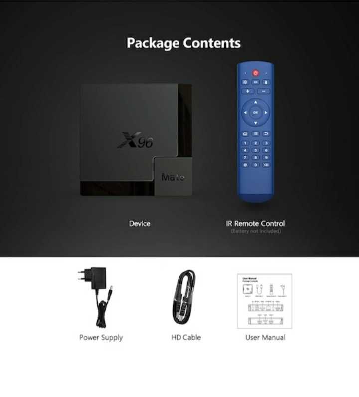 УНИКАЛЕН TV BOX/тв бокс/X96 Mate,Allwinner H616, Android 10,bluetooth