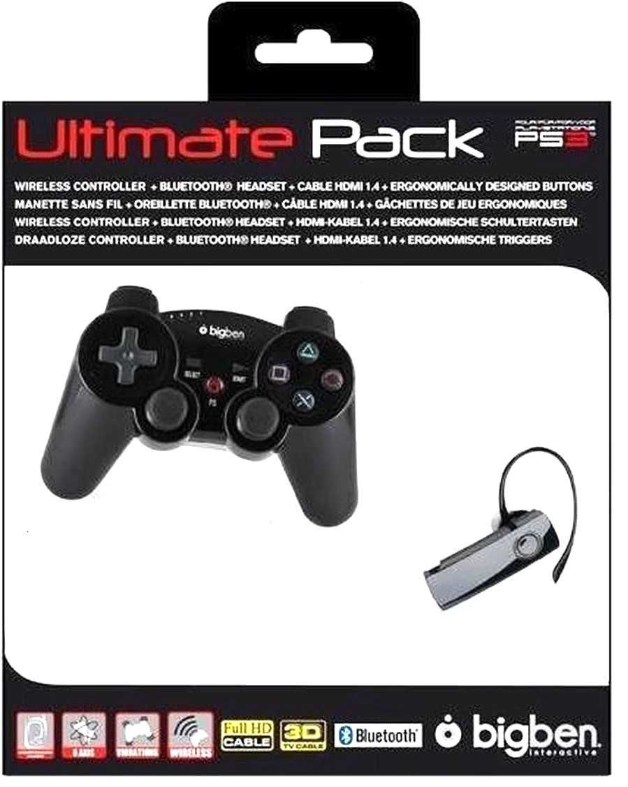 Безжичен контролер BigBen + слушалки за чат - за PlayStation PS 3